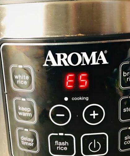 Aroma Rice Cooker E5 Error