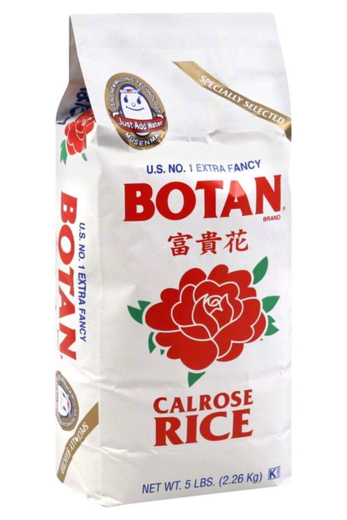 Botan Calrose Rice Package